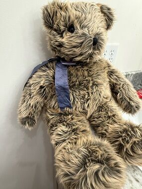 TY Classic Teddy Bear Plush 1994 Vintage Fuzzy Brown Stuffed Animal Large 24”